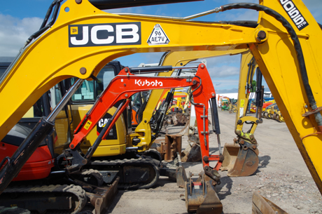 JCB excavators for auction